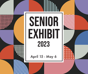 Senior Exhibit 2023 Invitation Decorative Image