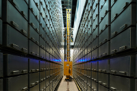 A ground-level view of the book retrieval system