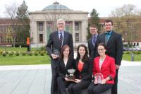 Sarah Kenehan, Ph.D., associate professor of philosophy, and Murray Pyle, Ph.D., assistant professor in the School of Business and Global Innovation. Marywood University Students Win at International Business Ethics Competition