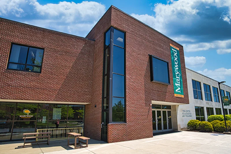 The front of the Marywood Center for Atheltics and Wellness