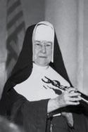 a headshot of sister Kealy