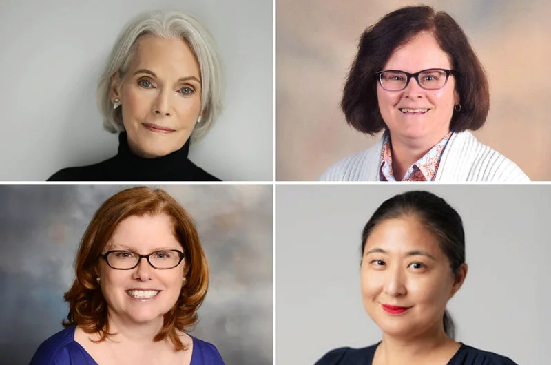 A collage of  head shots of four new trustee members. All four are women. Four New Members Added to Marywood University’s Board of Trustees