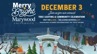 Merry and Bright Marywood University decorative logo