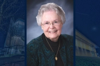 Sister Cor Immaculatum Heffernan, IHM, M.F.A., Professor Emerita of Art, is the honoree at the Community Leadership Celebration on May 4, 2023.