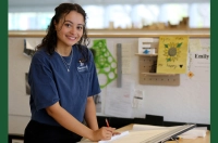 Current undergraduate architecture students, like Emily Festa '26, pictured at her desk in Marywood’s Center for Architectural Studies, would be eligible for advanced standing in Marywood’s newly established M.Arch program, which begins in Fall 2024. Marywood University Announces a New Master of Architecture Program