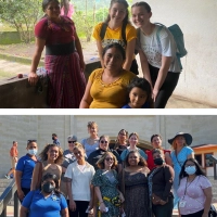 One group of students served in Guatemala, while another group served in Texas.