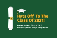 Hat's Off to the Class of 2021 Announcement