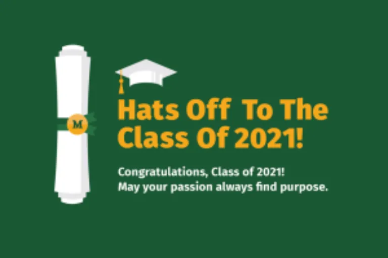 Hat's Off to the Class of 2021 Announcement