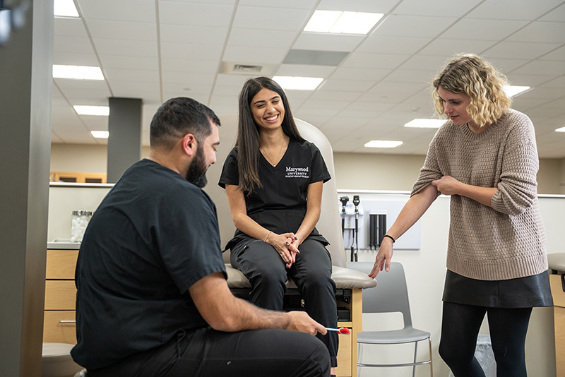 pa students learning in the lab