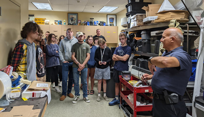 Group of students visit the Lackawanna County Coroner's Office