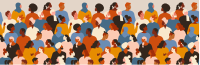 Graphic of a group of people from several different races. Marywood Among Those Collaborating with MLK Commission for Series on Racism