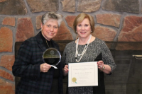Sister Mary Persico, IHM, Ed.D., President of Marywood University, and Ann R. Henry, Ph.D., recipient of the Presidential Mission Medal First Presidential Mission Medal Awarded