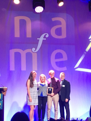 Marywood students accept award at NAfME Convention. Music Students and Chapter Receive Top National Awards