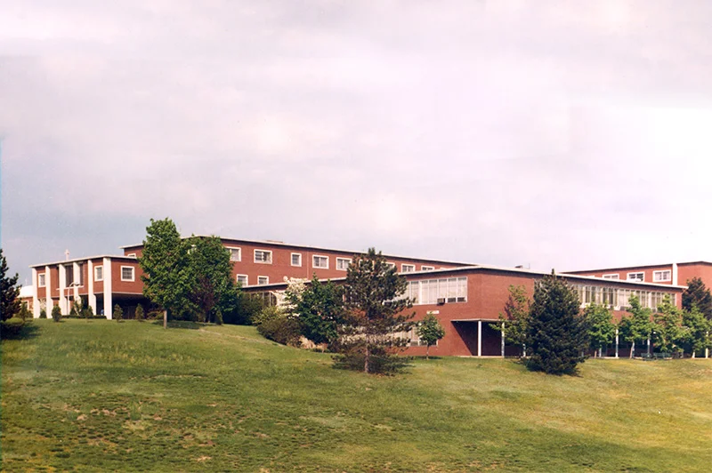 A view of the IHM center from down a hill
