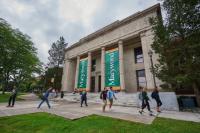 Students in front of Liberal Arts Center Marywood Ranks Best Value, Best College for Veterans, and Best Colleges North by U.S. News & World Report