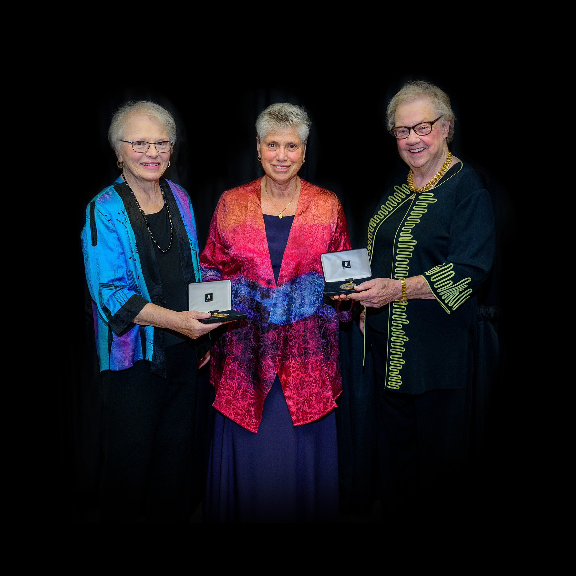 At its recent Presidential Society Dinner, Marywood University honored Barbara Cawley ’63 and Mary Ellen Coleman (H)’68