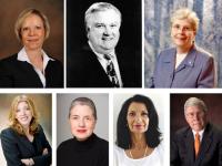 Left to right from top: Breen, Lynett, Clauss, Lori, Ferrario, Cognetti, Gavin New Trustees and Board Officers