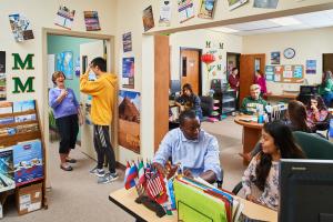 internatinal students in marywood office Top Ranking for Financial Aid for International Students