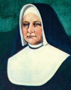 A portrait of founder, Mother Theresa Maxis