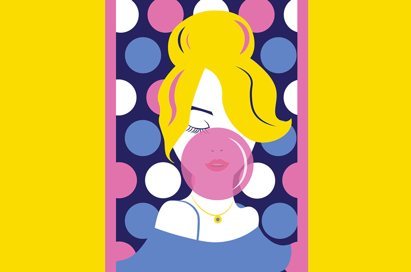 Bubble Gum Pop - Victoria Castiglione, 2021 BFA Illustration Program Ranks Among Top Nationally