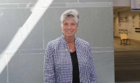 Sister Mary Persico pictured inside the the Marywood University School of Architecture.