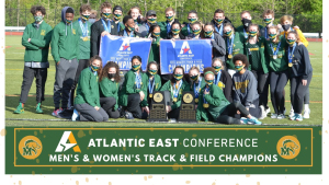 Women's Track & Field Team Banner Marywood Women's Track & Field Wins Second Atlantic East Conference Championship