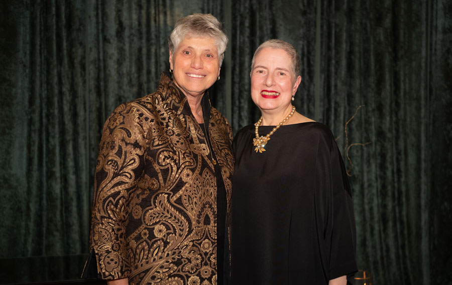 Portrait of Sister Mary Persico and Presidential Society Medalist Pia Ferrario
